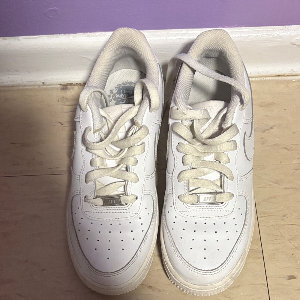 Nike Kids White AF1 Sneakers